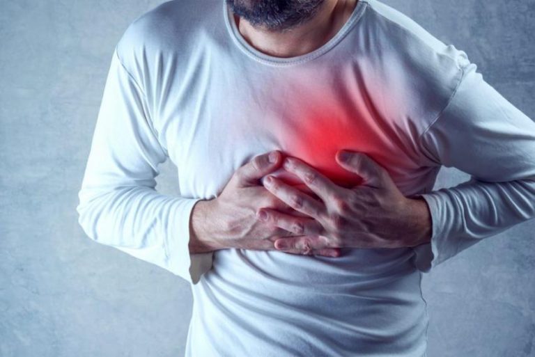 Heart pain symptom