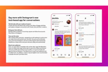 Aplikasi Instagram berbasis teks