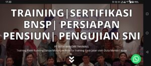 Training sertifikasi BNSP Big Data